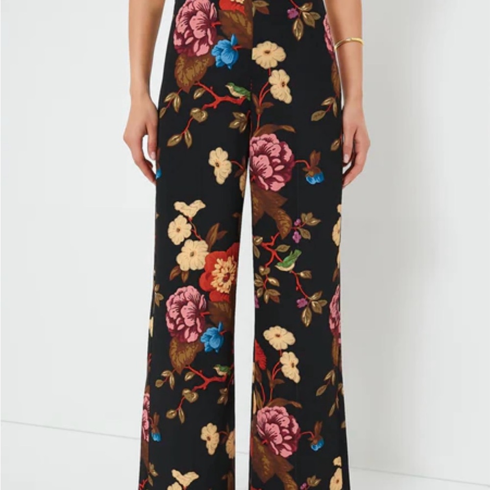 NWT Tuckernuck Black and Pink Wide Leg Pants